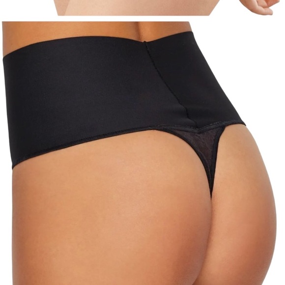 Maidenform Self Expressions Tummy Taming Shapewear Thong Black Size Small NEW - Picture 2 of 9